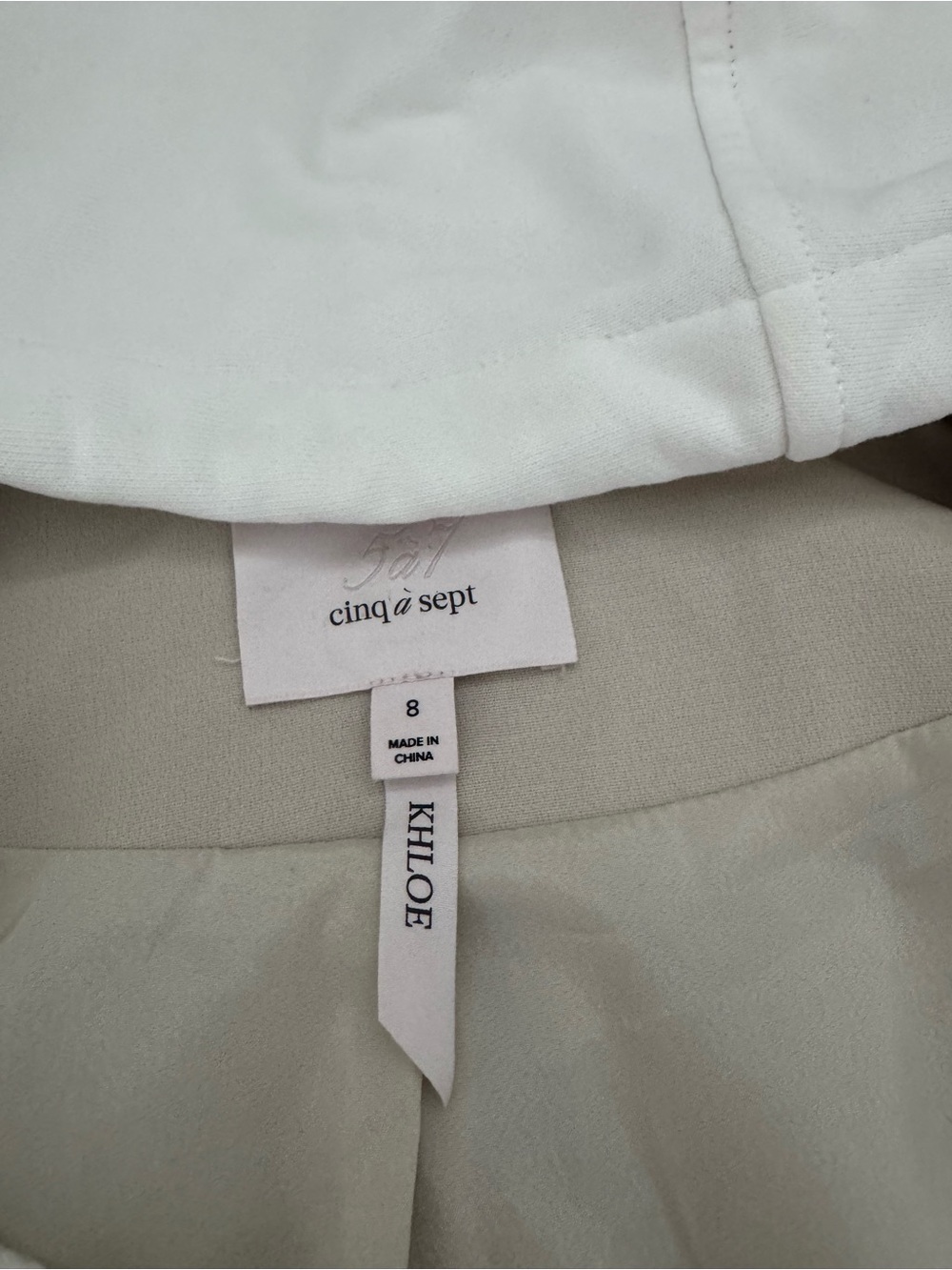 cinq a sept Cream Hooded Blazer - Picture 2 of 2